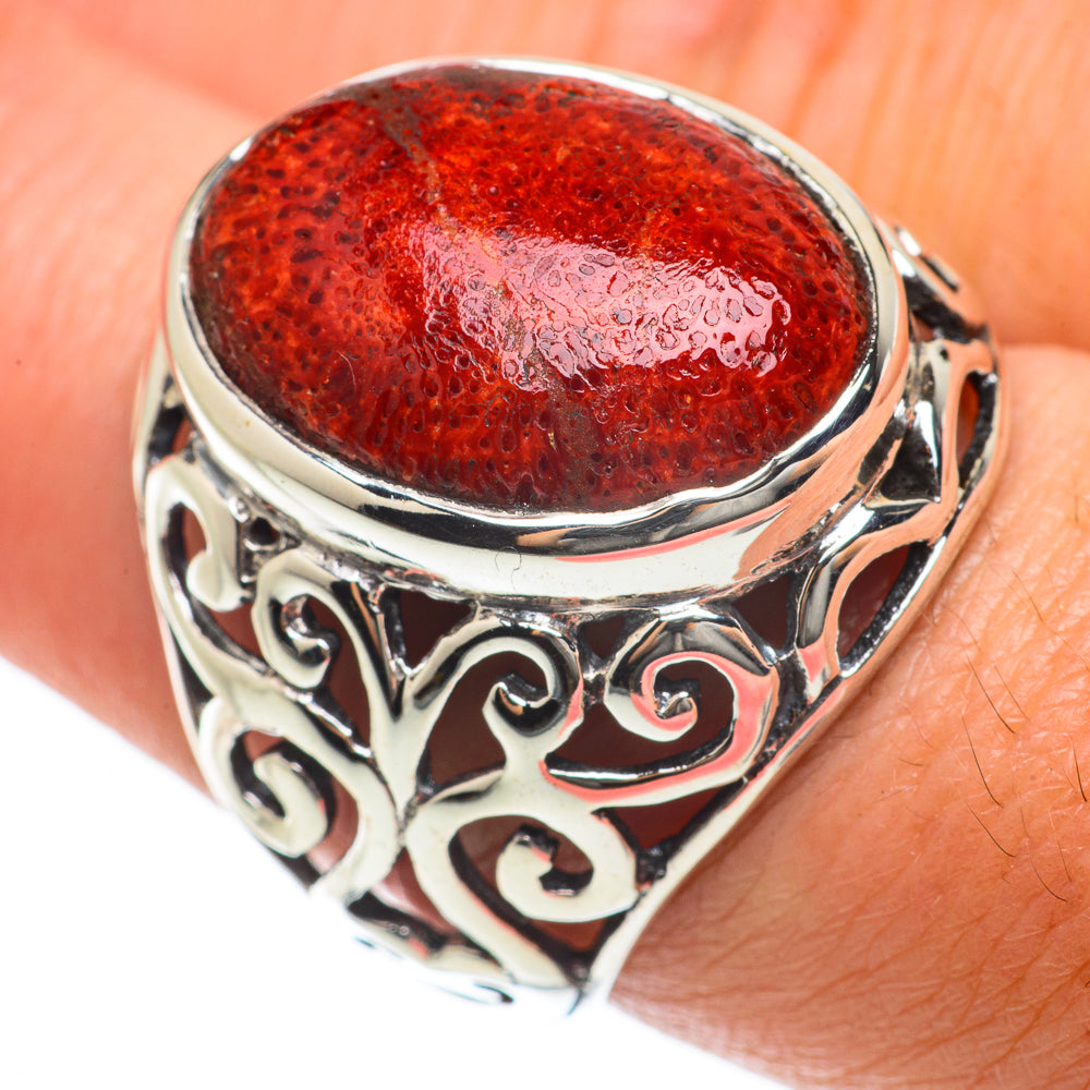 Sponge Coral Rings handcrafted by Ana Silver Co - RING63824