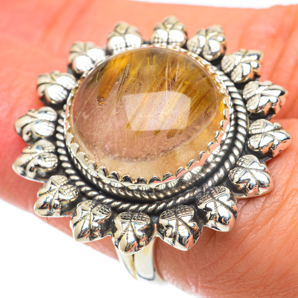 Rutilated Quartz Rings handcrafted by Ana Silver Co - RING63831