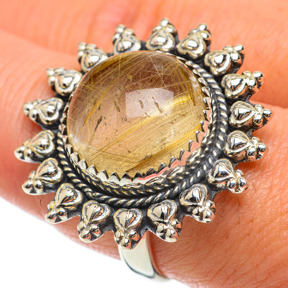 Rutilated Quartz Rings handcrafted by Ana Silver Co - RING63832
