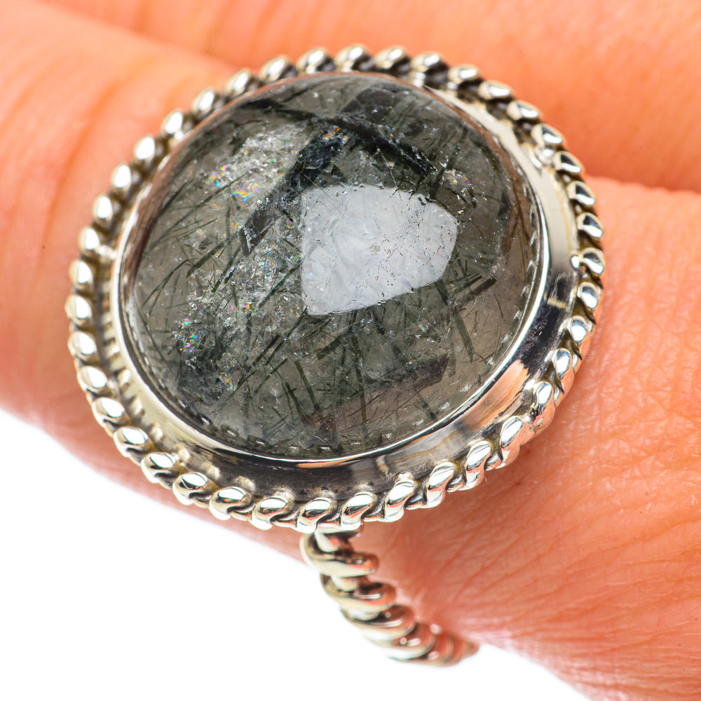 Tourmalinated Quartz Rings handcrafted by Ana Silver Co - RING63837