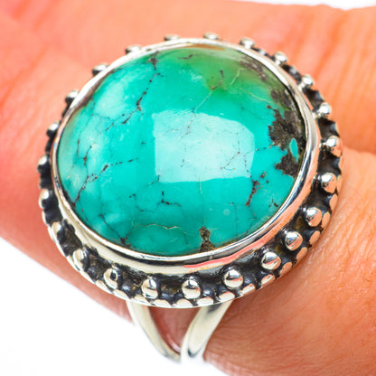 Tibetan Turquoise Rings handcrafted by Ana Silver Co - RING63849