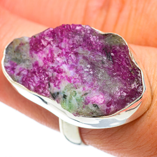 Ruby Zoisite Rings handcrafted by Ana Silver Co - RING63855
