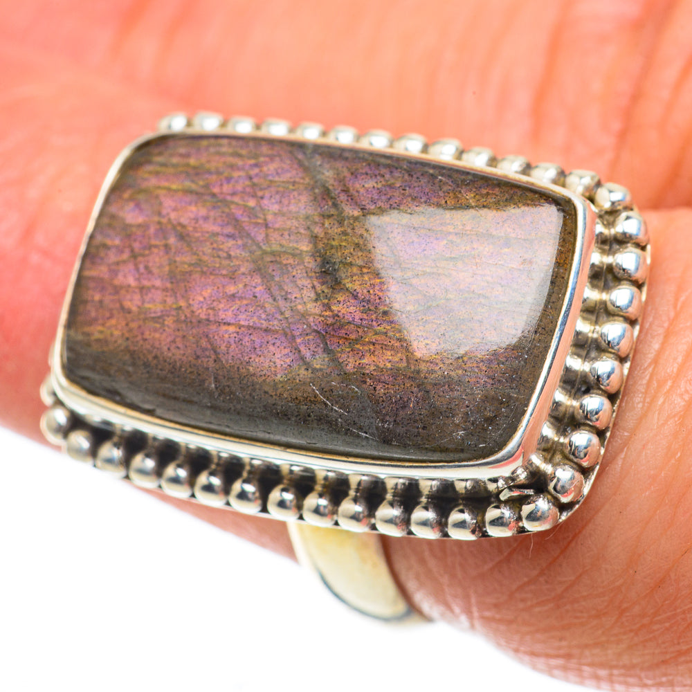 Labradorite Rings handcrafted by Ana Silver Co - RING63858