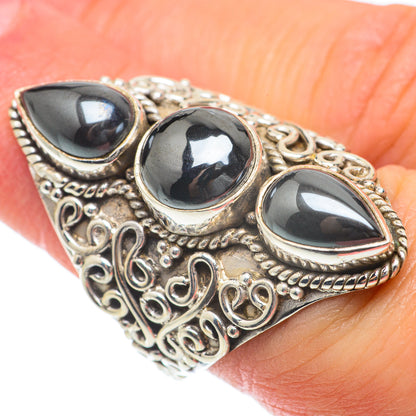 Hematite Rings handcrafted by Ana Silver Co - RING63867