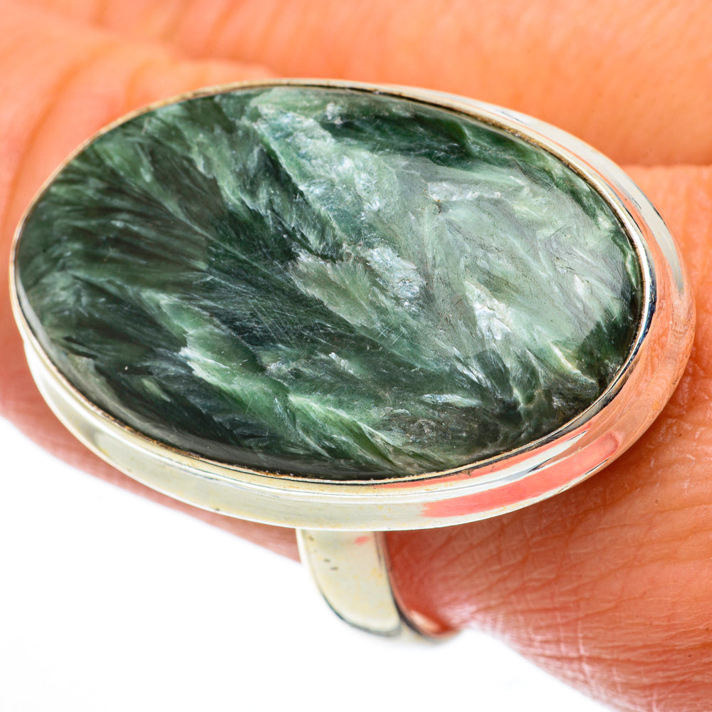 Seraphinite Rings handcrafted by Ana Silver Co - RING63875