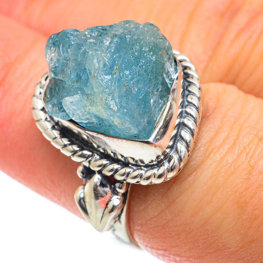 Aquamarine Rings handcrafted by Ana Silver Co - RING63881