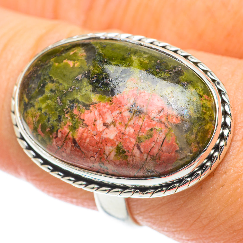 Unakite Rings handcrafted by Ana Silver Co - RING63885