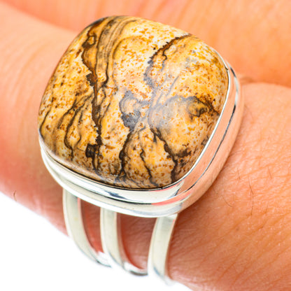 Picture Jasper Rings handcrafted by Ana Silver Co - RING63886
