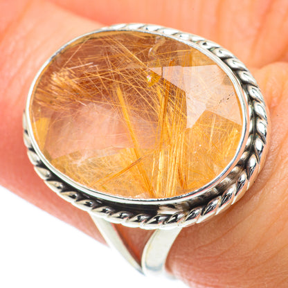 Rutilated Quartz Rings handcrafted by Ana Silver Co - RING63895