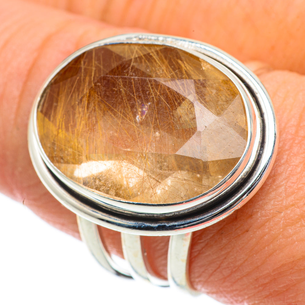 Rutilated Quartz Rings handcrafted by Ana Silver Co - RING63896