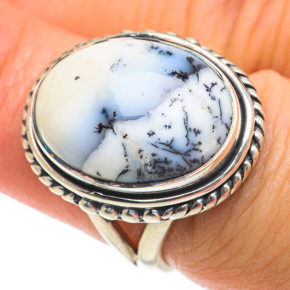 Dendritic Opal Rings handcrafted by Ana Silver Co - RING63900