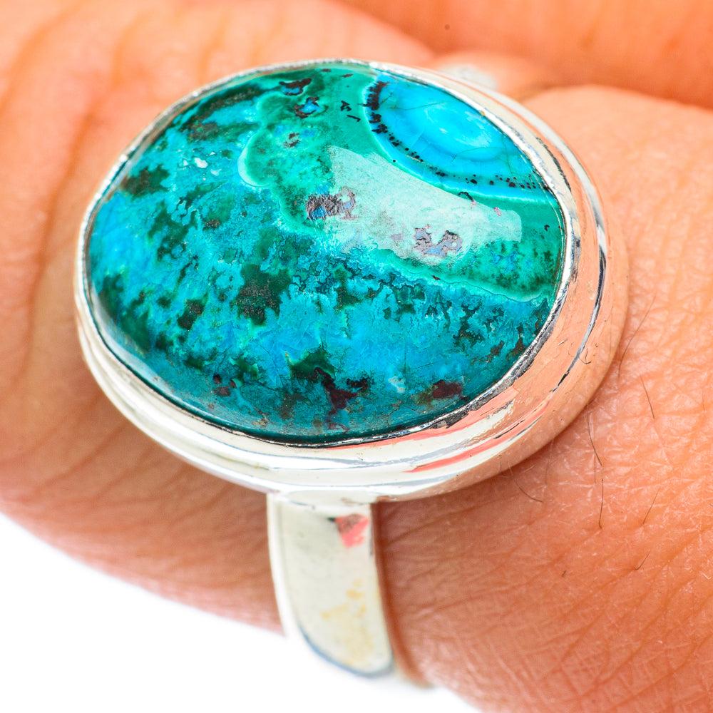 Chrysocolla Rings handcrafted by Ana Silver Co - RING63902