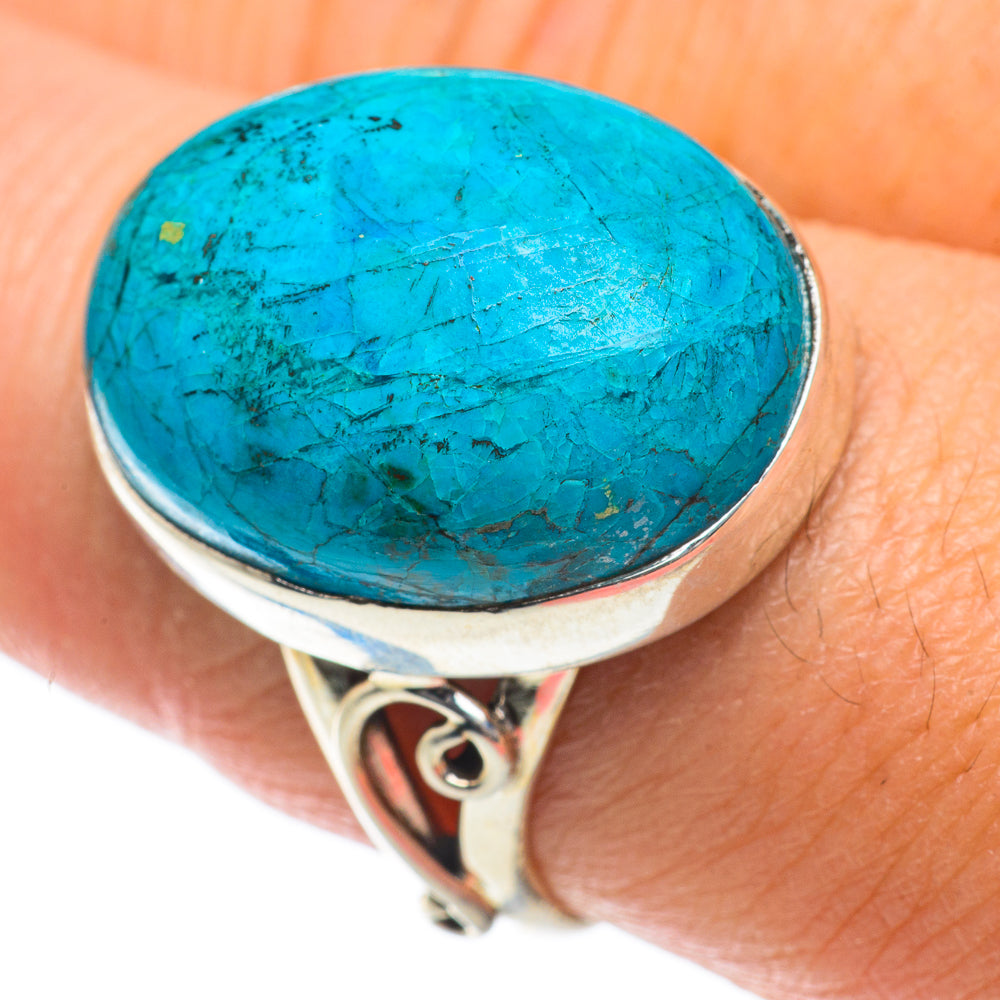 Chrysocolla Rings handcrafted by Ana Silver Co - RING63907