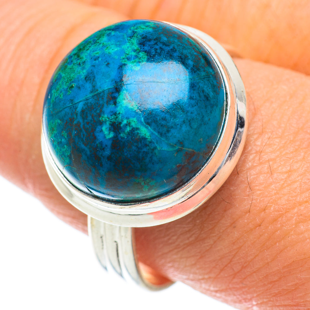 Chrysocolla Rings handcrafted by Ana Silver Co - RING63909