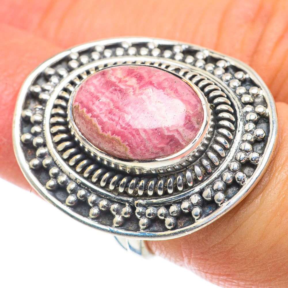 Rhodochrosite Rings handcrafted by Ana Silver Co - RING63916