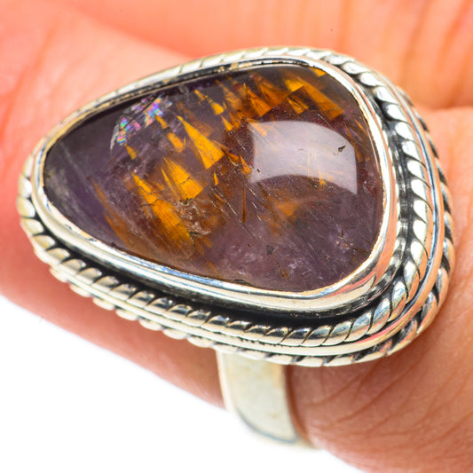 Cacoxenite Amethyst Rings handcrafted by Ana Silver Co - RING63919