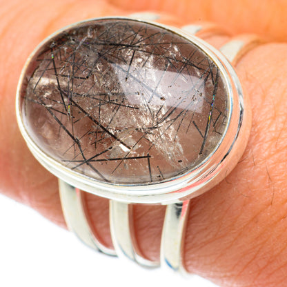 Tourmalinated Quartz Rings handcrafted by Ana Silver Co - RING63922