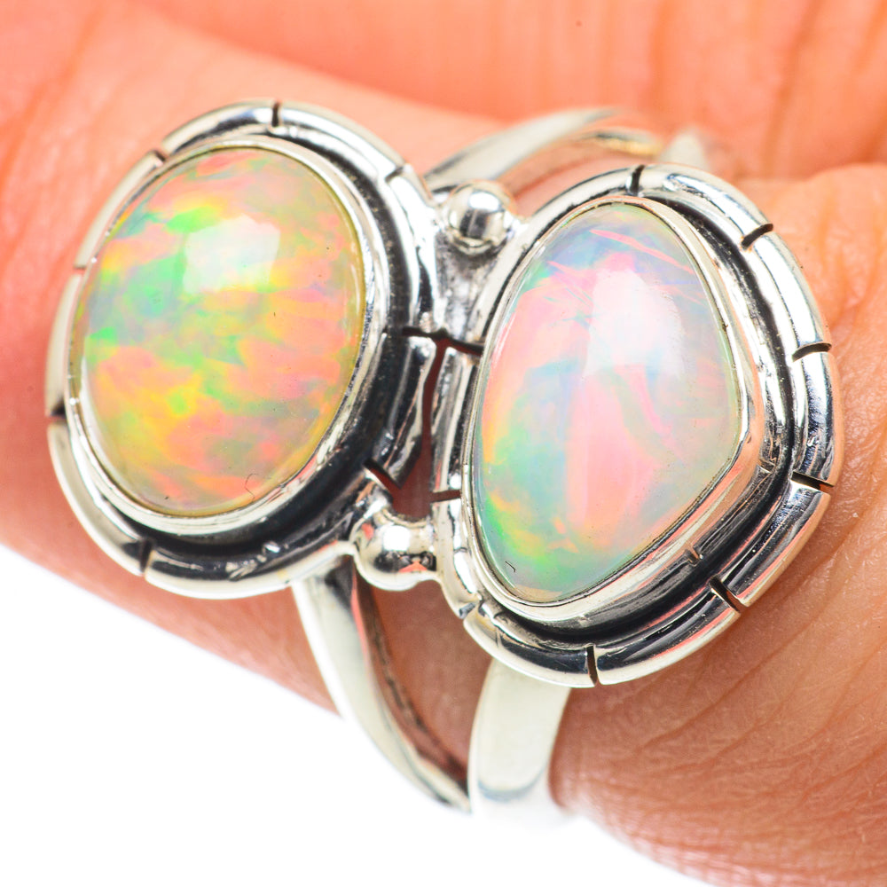 Ethiopian Opal Rings handcrafted by Ana Silver Co - RING63929