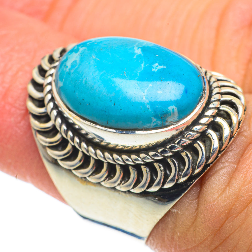 Tibetan Turquoise Rings handcrafted by Ana Silver Co - RING63950