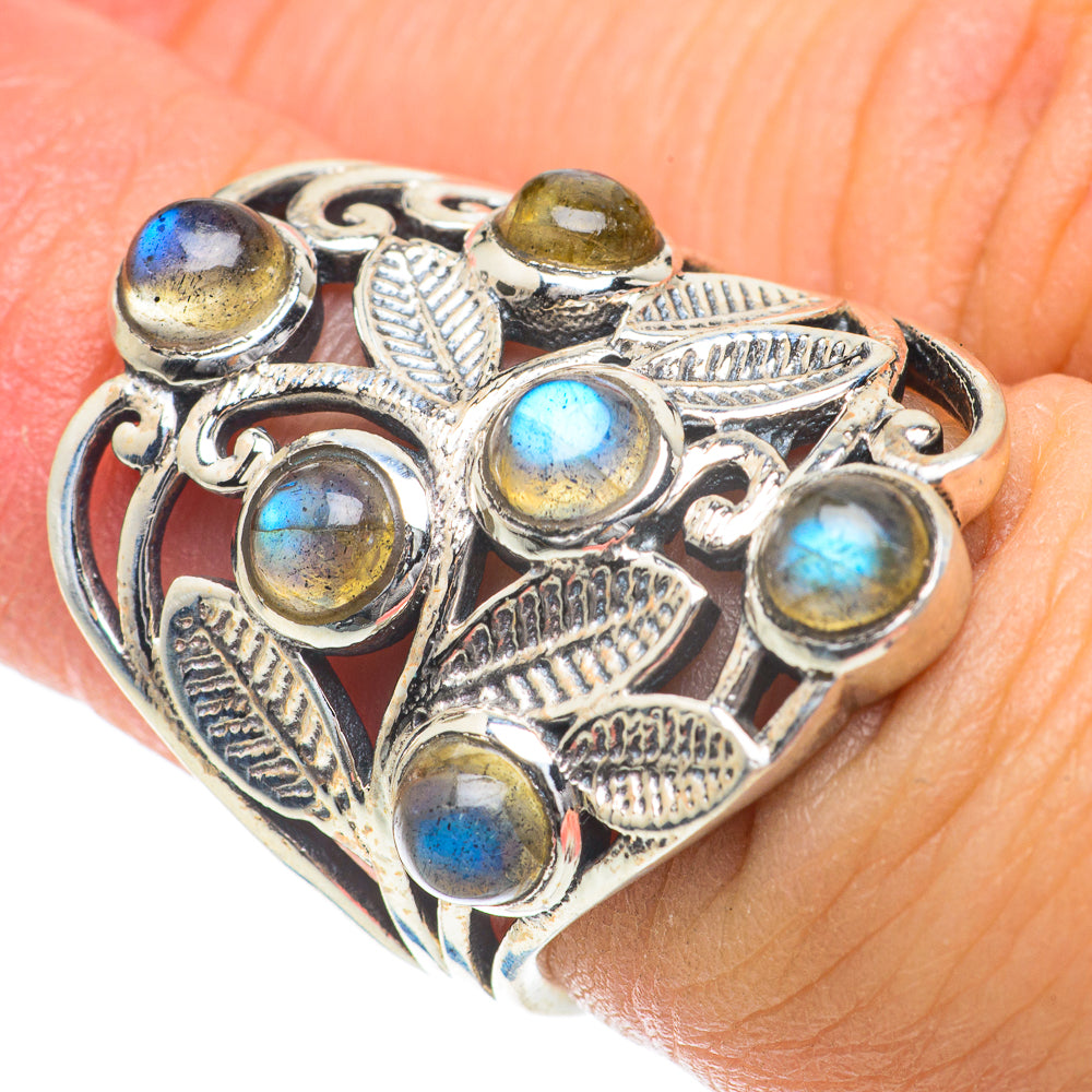 Labradorite Rings handcrafted by Ana Silver Co - RING63951