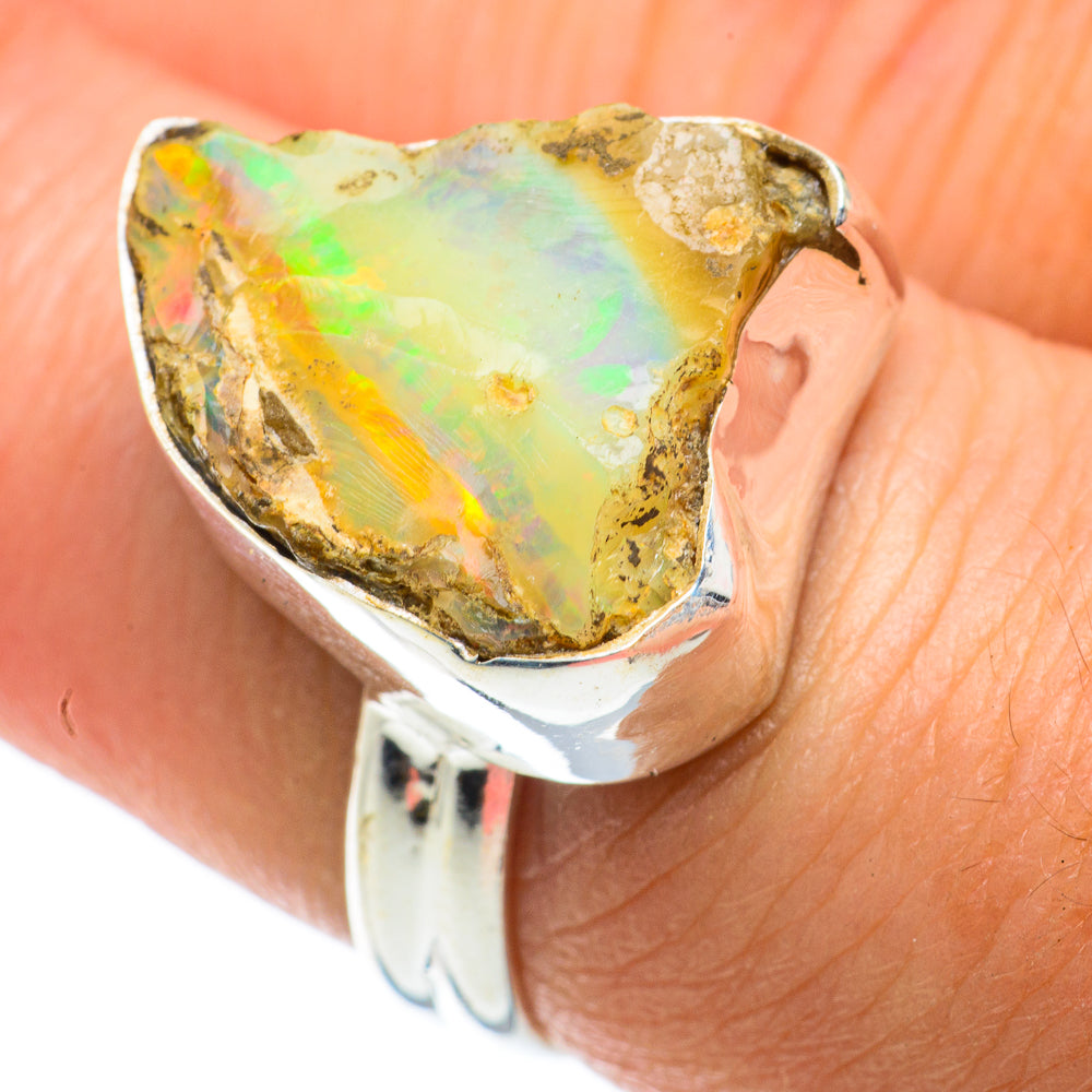 Ethiopian Opal Rings handcrafted by Ana Silver Co - RING63966
