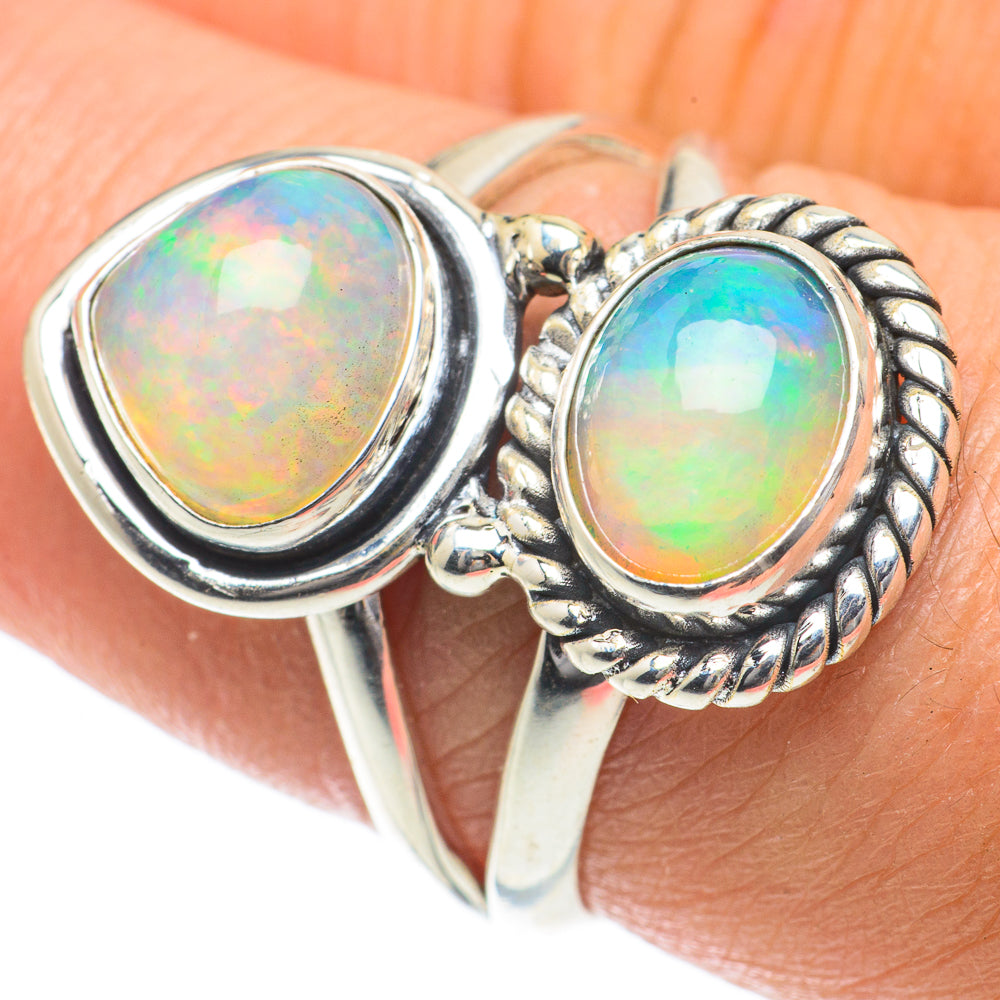Ethiopian Opal Rings handcrafted by Ana Silver Co - RING63967