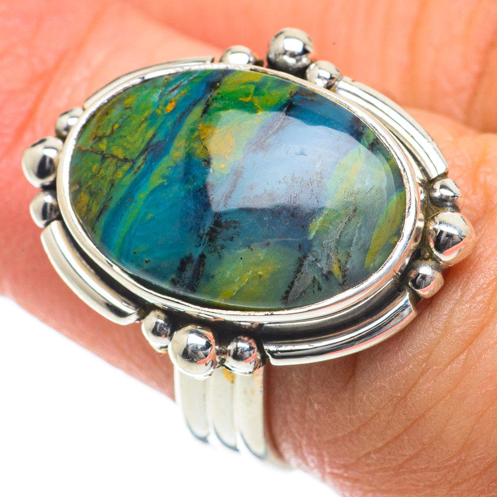 Peruvian Opal Rings handcrafted by Ana Silver Co - RING63971