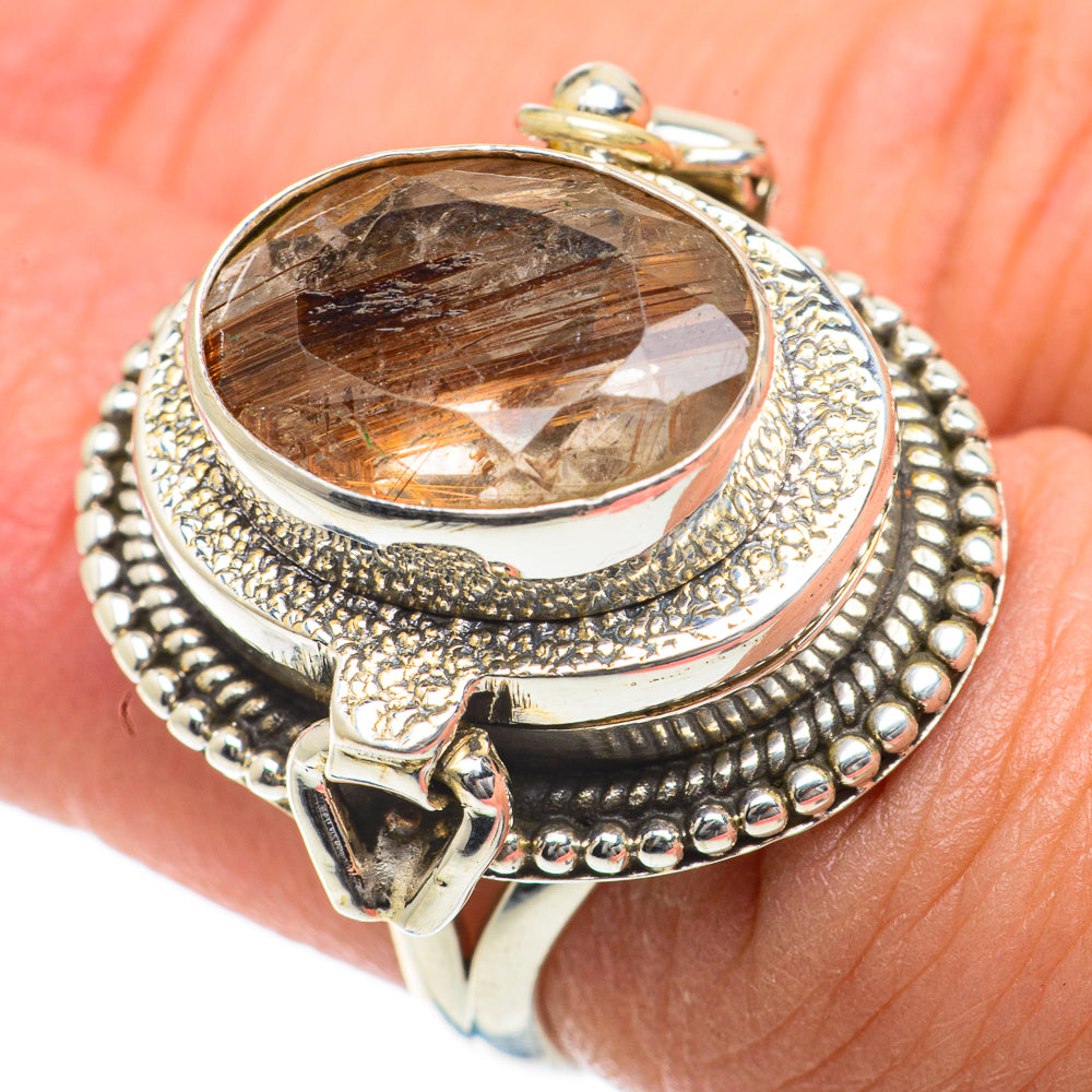Tourmalinated Quartz Rings handcrafted by Ana Silver Co - RING63979