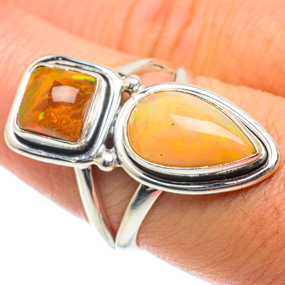 Ethiopian Opal Rings handcrafted by Ana Silver Co - RING63980