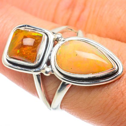 Ethiopian Opal Rings handcrafted by Ana Silver Co - RING63980