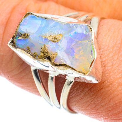 Ethiopian Opal Rings handcrafted by Ana Silver Co - RING63981