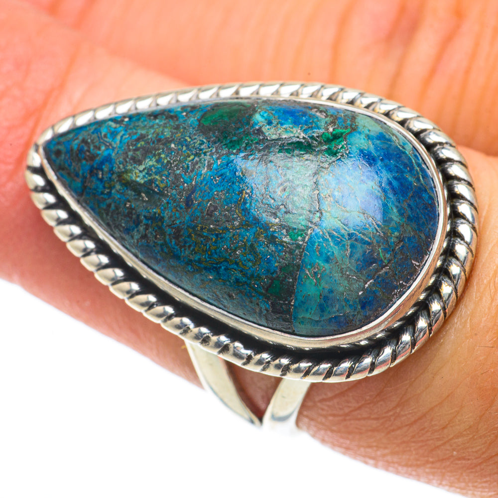 Chrysocolla Rings handcrafted by Ana Silver Co - RING63983