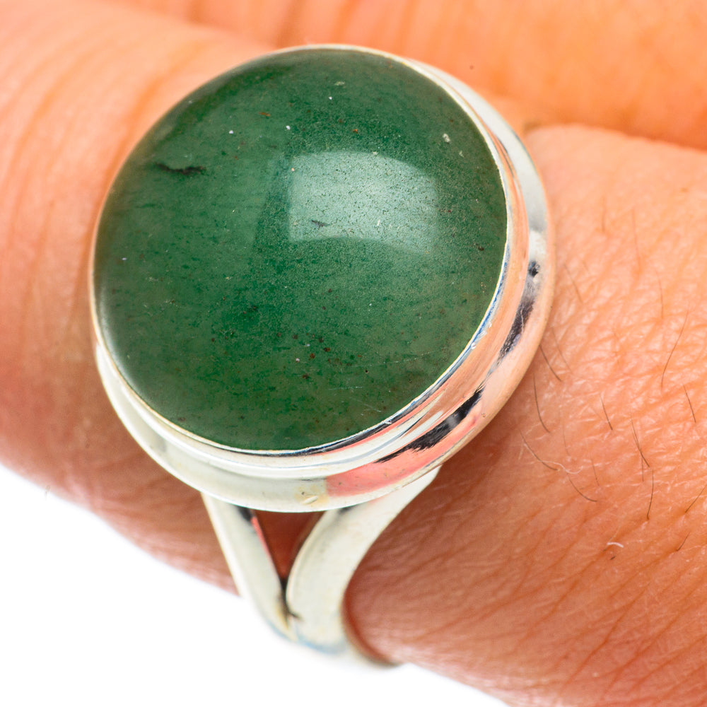 Green Aventurine Rings handcrafted by Ana Silver Co - RING63987