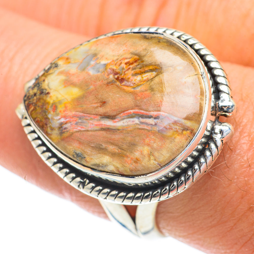Petrified Wood Rings handcrafted by Ana Silver Co - RING63990