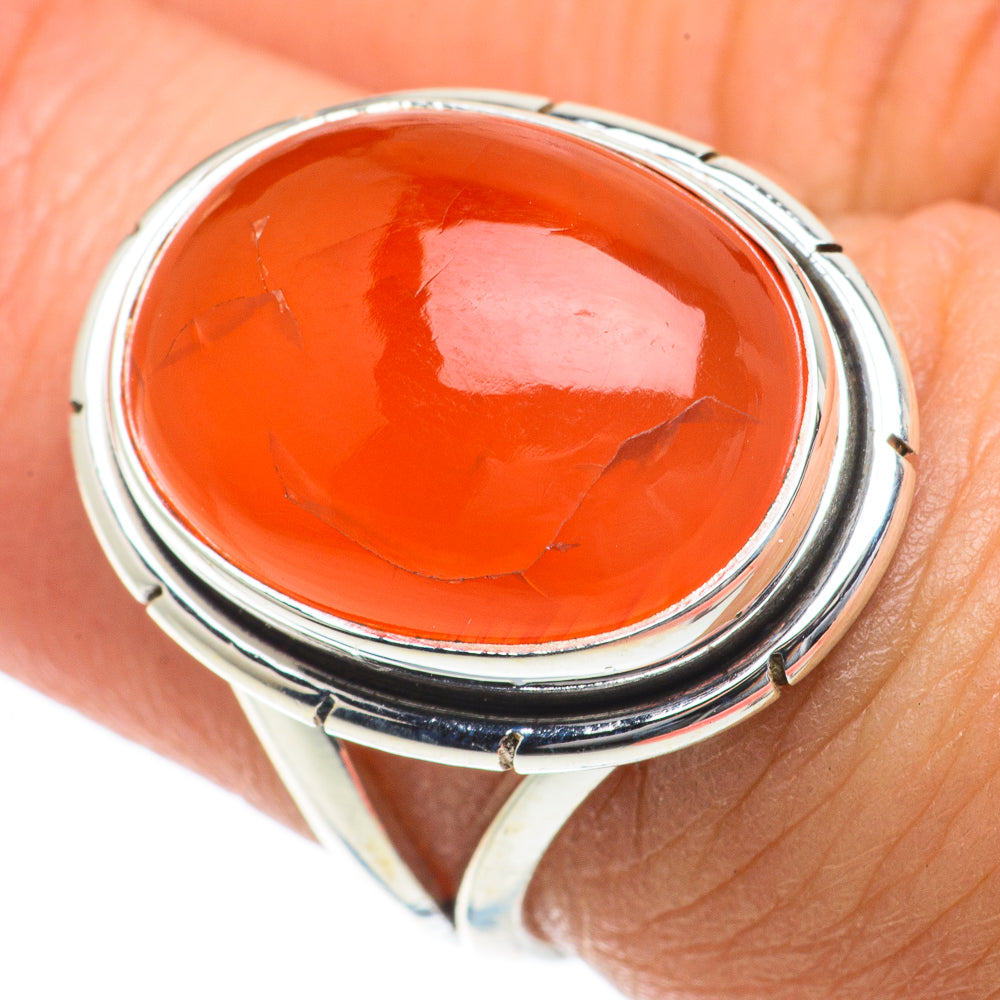 Carnelian Rings handcrafted by Ana Silver Co - RING63991