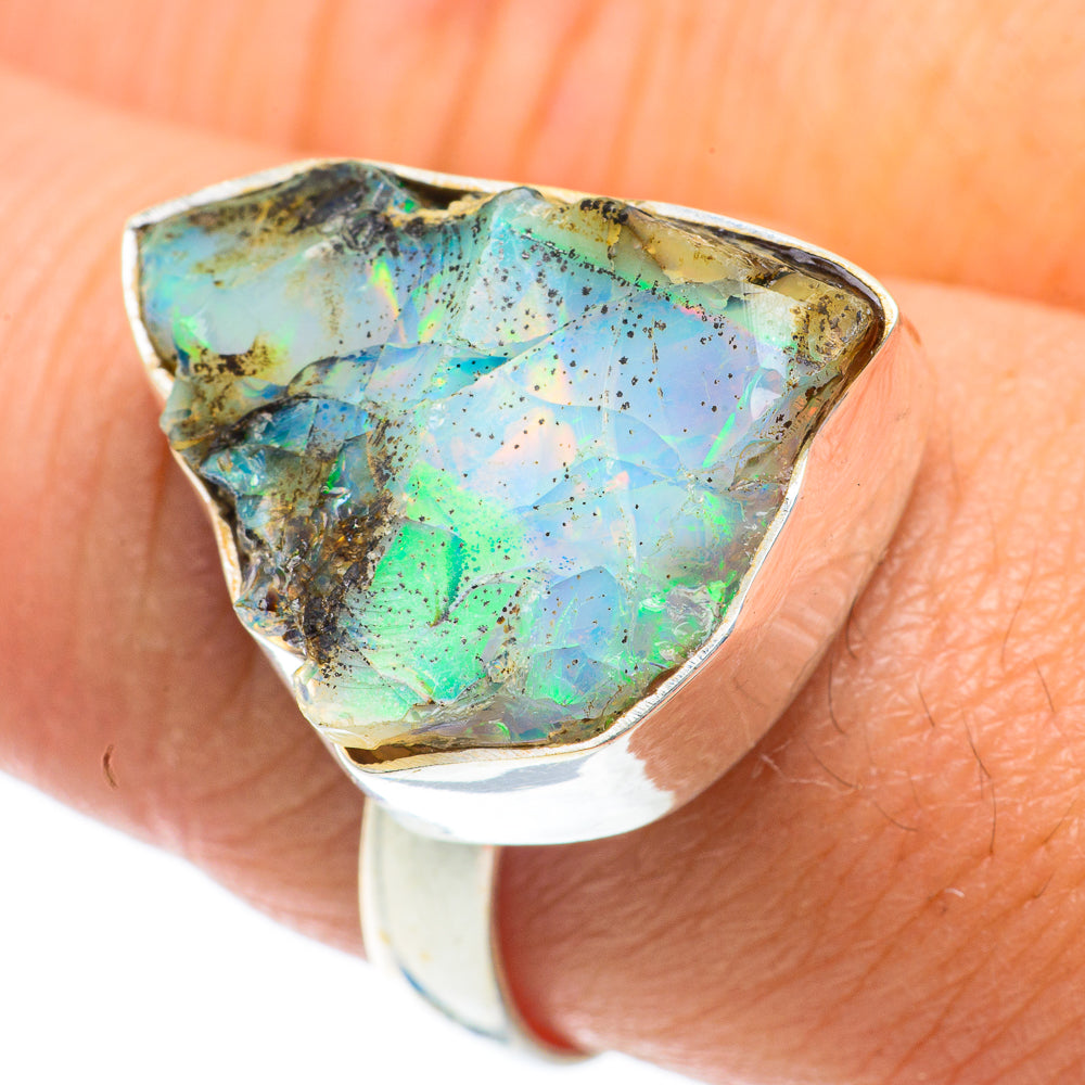 Ethiopian Opal Rings handcrafted by Ana Silver Co - RING63993