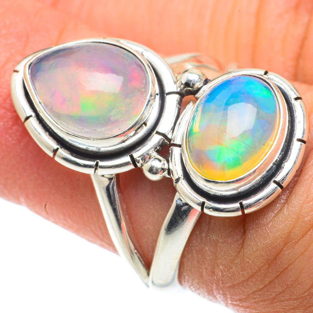 Ethiopian Opal Rings handcrafted by Ana Silver Co - RING63994
