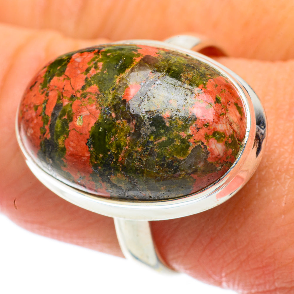 Unakite Rings handcrafted by Ana Silver Co - RING64000