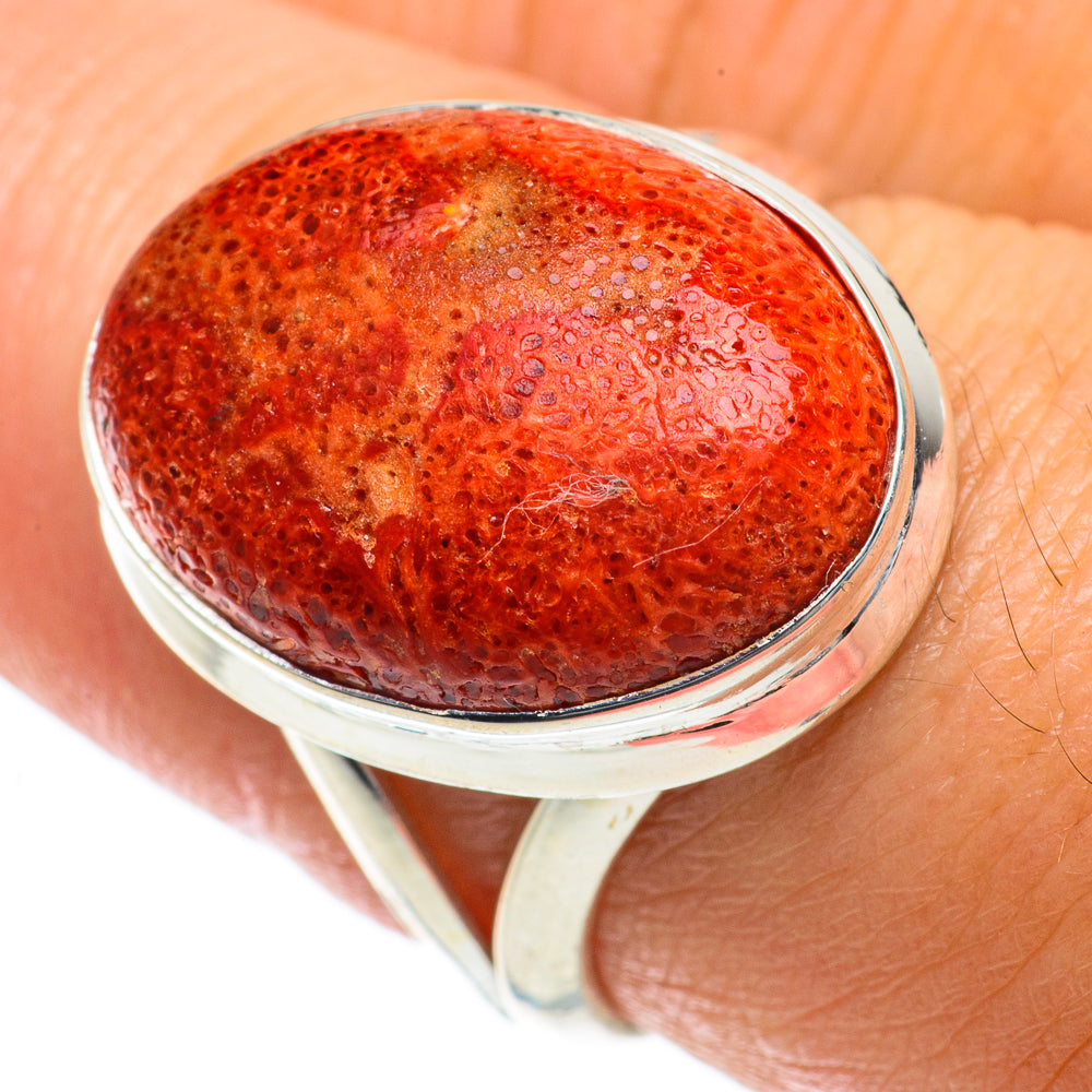 Sponge Coral Rings handcrafted by Ana Silver Co - RING64004