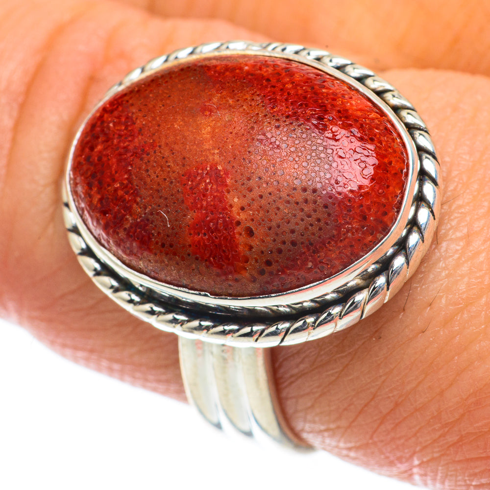 Sponge Coral Rings handcrafted by Ana Silver Co - RING64005