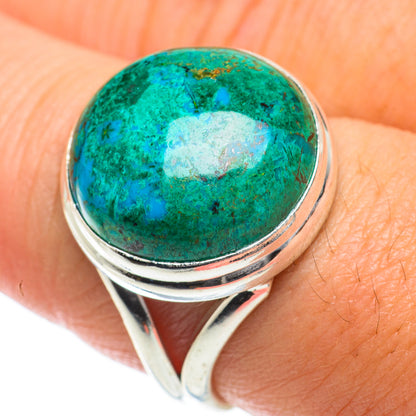 Chrysocolla Rings handcrafted by Ana Silver Co - RING64012