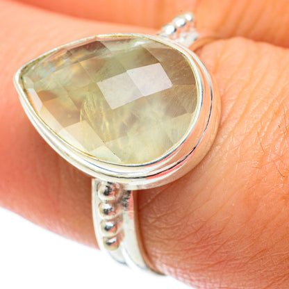Prehnite Rings handcrafted by Ana Silver Co - RING64013