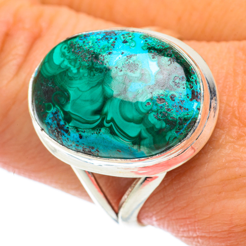 Chrysocolla Rings handcrafted by Ana Silver Co - RING64014