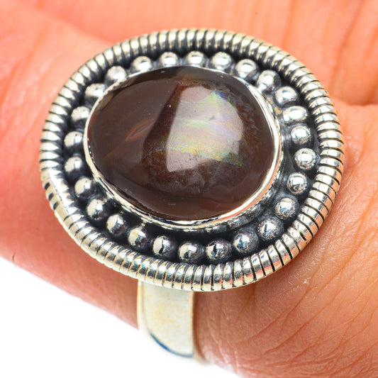 Mexican Fire Agate Rings handcrafted by Ana Silver Co - RING64016