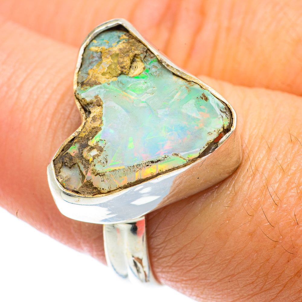 Ethiopian Opal Rings handcrafted by Ana Silver Co - RING64018