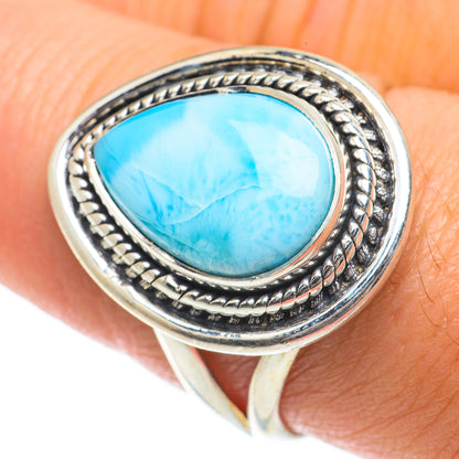 Larimar Rings handcrafted by Ana Silver Co - RING64021
