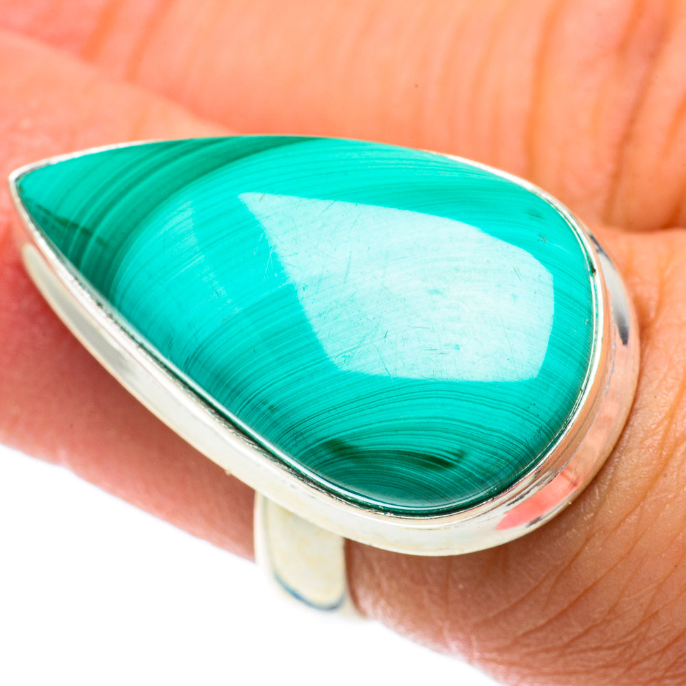 Malachite Rings handcrafted by Ana Silver Co - RING64025