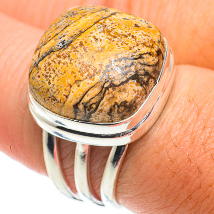 Picture Jasper Rings handcrafted by Ana Silver Co - RING64026