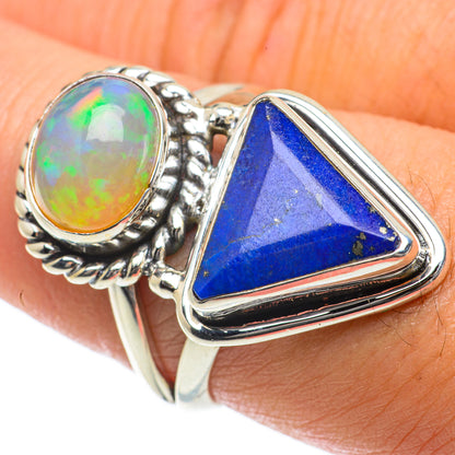 Lapis Lazuli Rings handcrafted by Ana Silver Co - RING64031