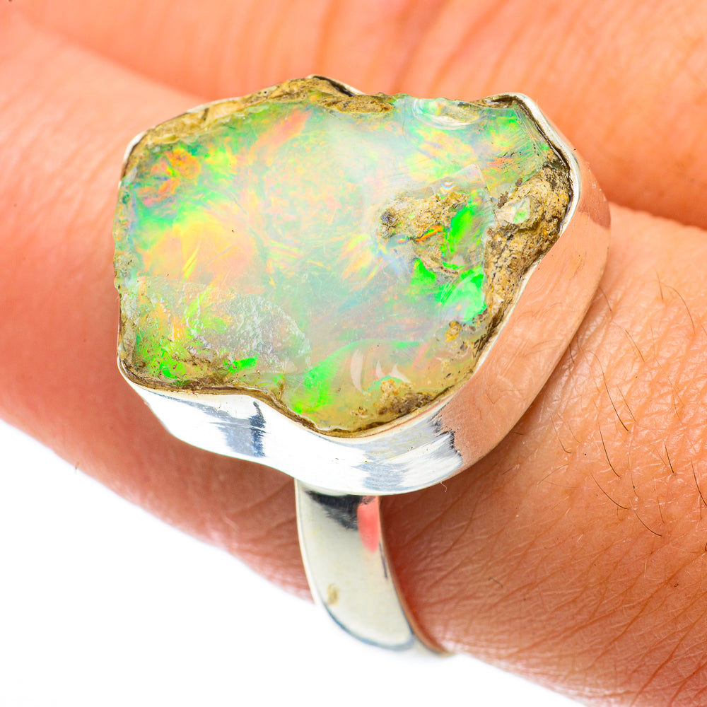 Ethiopian Opal Rings handcrafted by Ana Silver Co - RING64032